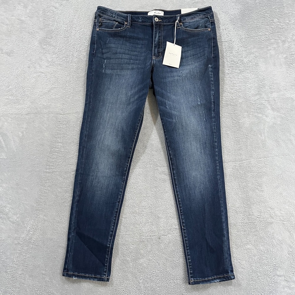 Kancan Jeans XL Mid Rise Super Skinny Distressed Denium Grunge Normcore Western
